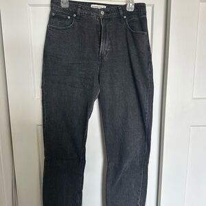 Abercrombie & Fitch Women's High Rise Jeans - Dark Gray